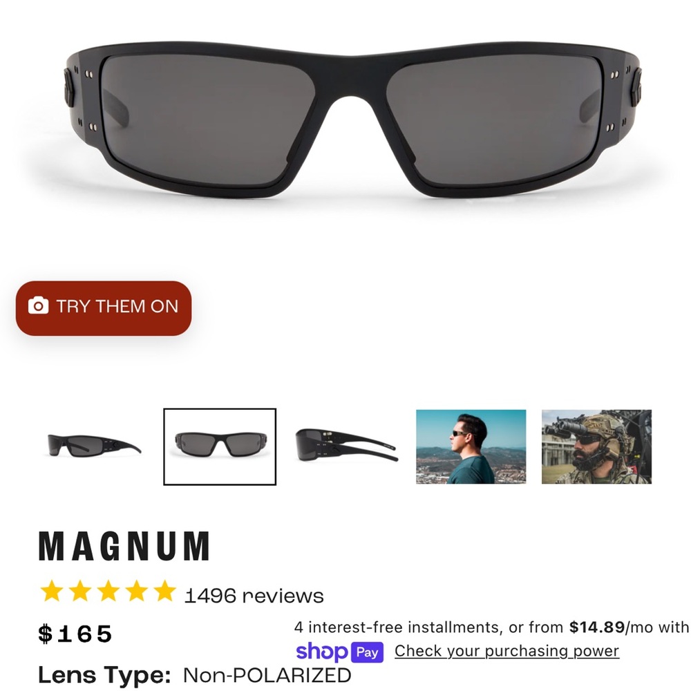 GATORZ Magnum Black Sunglasses